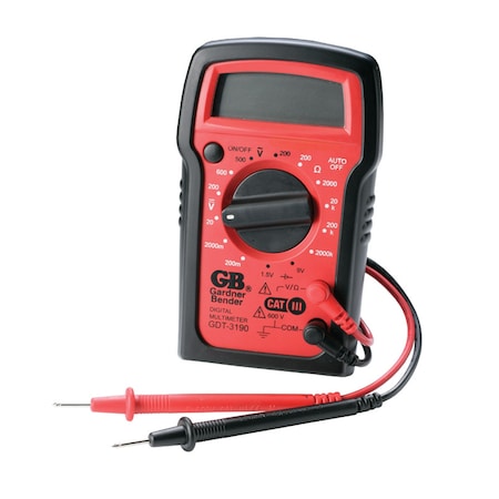 Gb Gardner Bender 500/600 V Digital Multimeter 1 pk GDT-3190